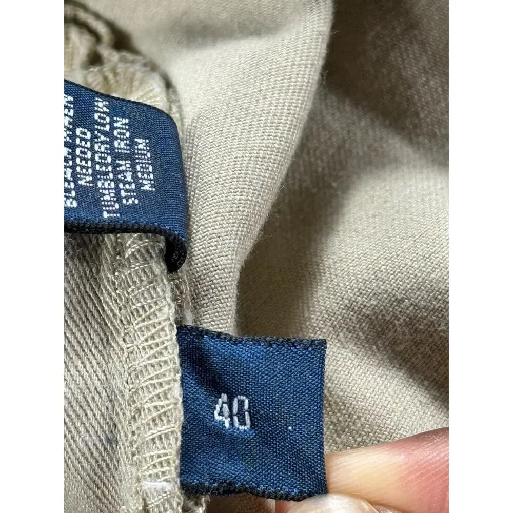 VINTAGE Polo Ralph Lauren Shorts Mens 40x6 Tan Chino Andrew Short Cotton Beach